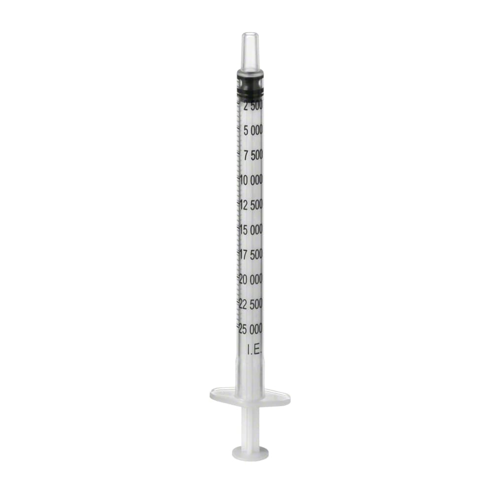 Omnifix®-H-Fine Dosage Syringe, 1 ml, 3-piece with Heparin Graduation Intervals