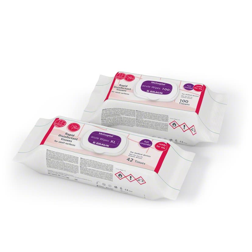 Meliseptol® acute Wipes 2 types-both sizes of disinfectant tissues