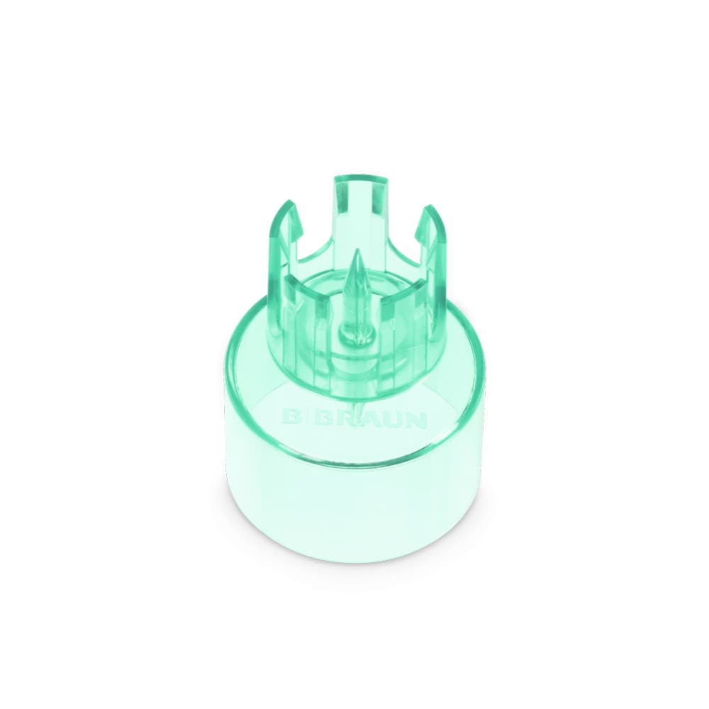 Ecoflac® Mix transfer cap-Transfer cap for transferring fluids between an Ecoflac® plus container and vials (cap diameter: 20 mm)<br/>- REF.No. 16401N