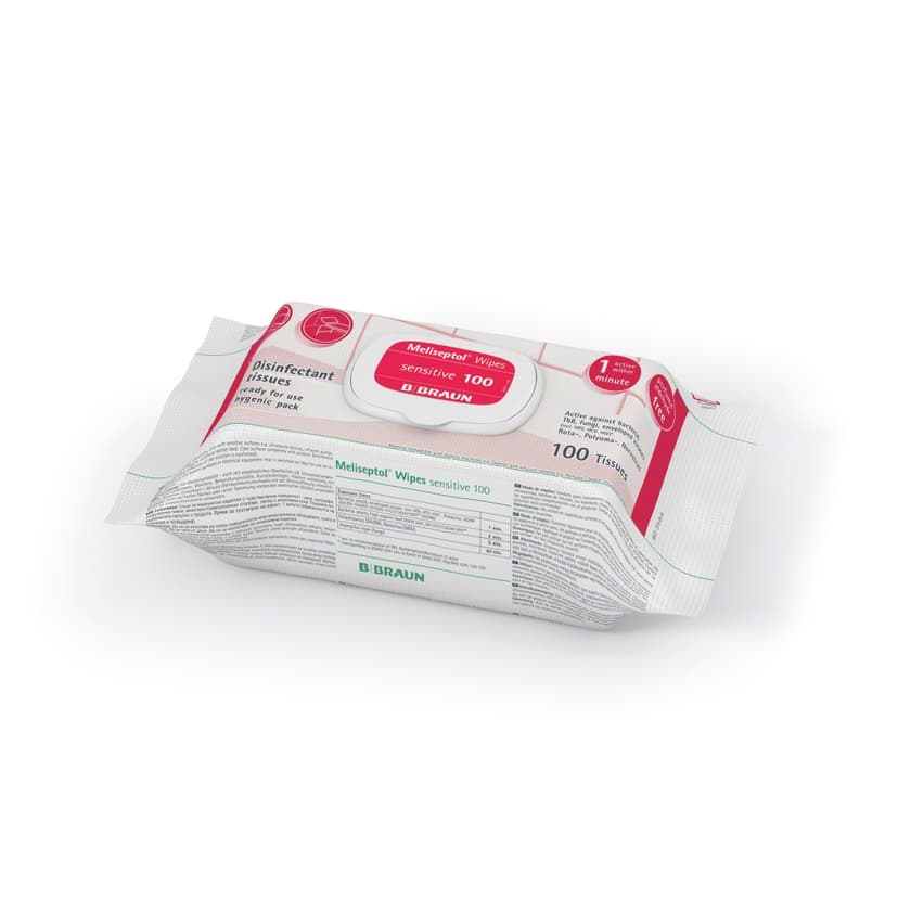 Meliseptol wipes sensitive 100 flowpacks-Avitum Product Image