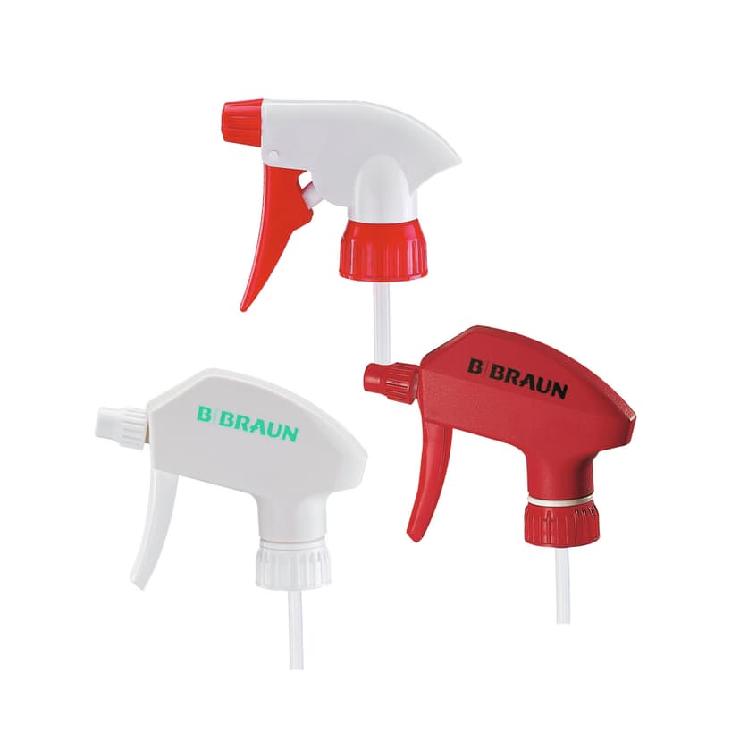 Group Picture Spray Heads, red, white-Product Picture